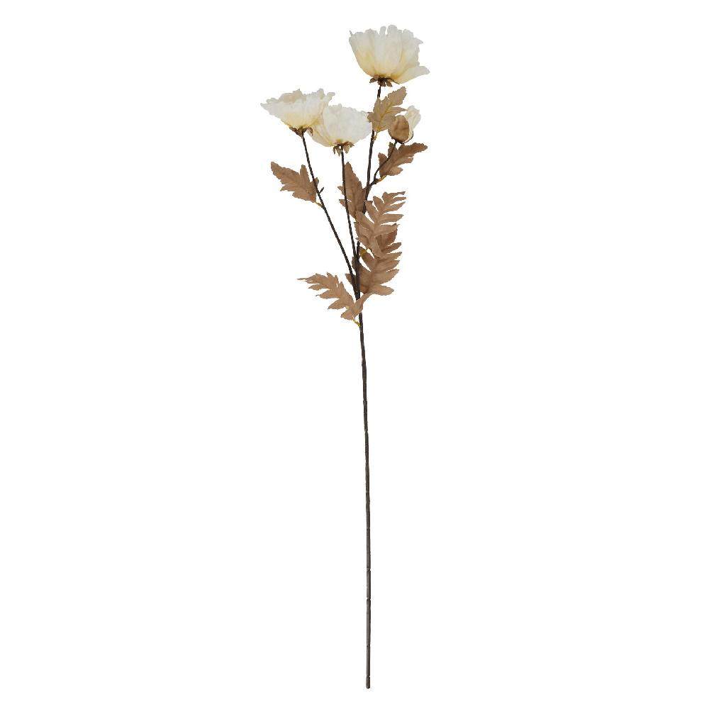 Hill Interiors Large White Poppy Stem