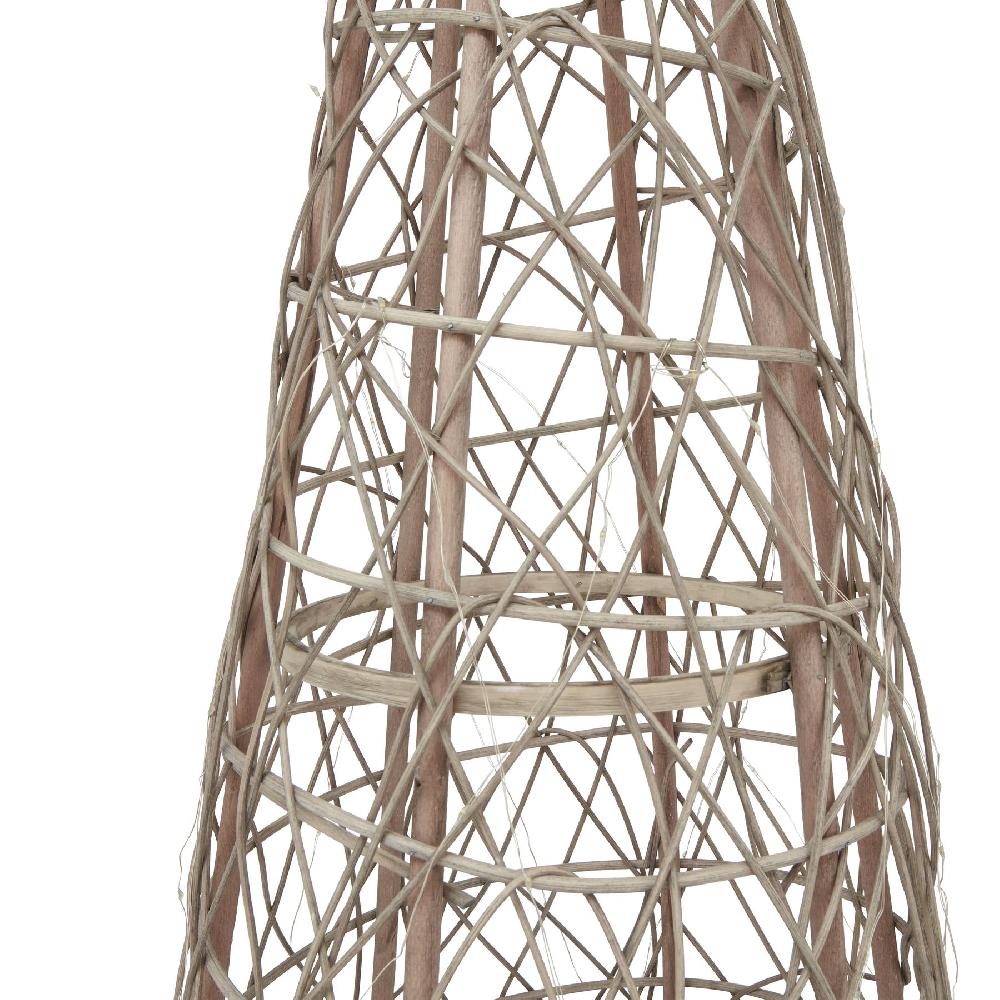 Hill Interiors LED Wicker Christmas Tree With Star