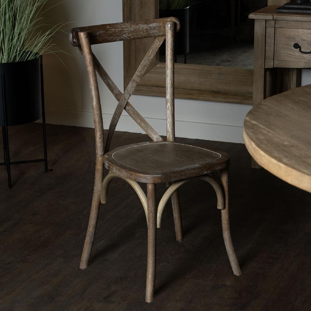Hill Interiors Light Oak Cross Back Dining Chair