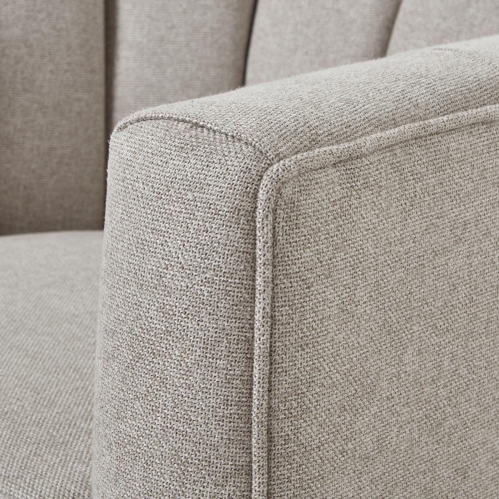 hill interiors Lily Swivel Chair In Oatmeal Twill