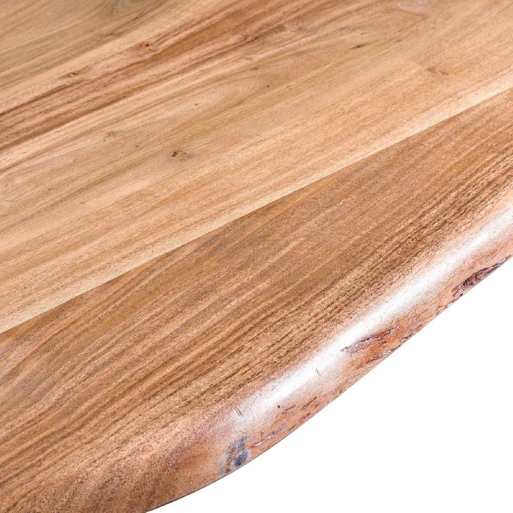 hill interiors Live Edge Large Dining Table