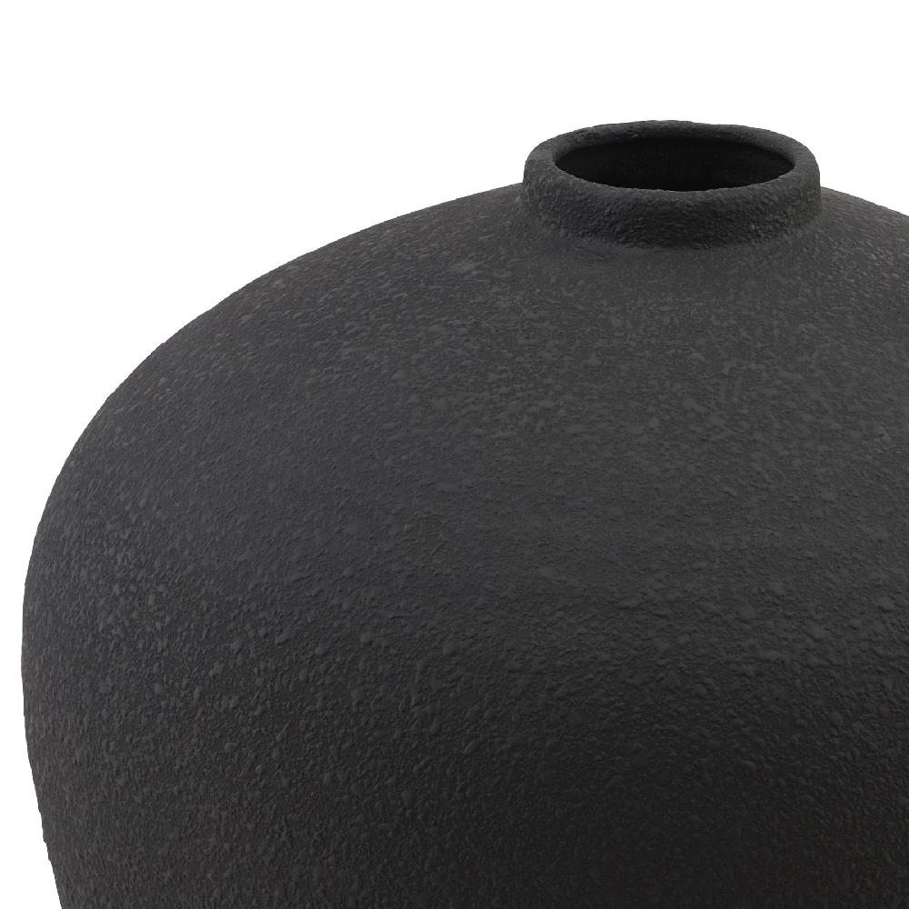 hill interiors Matt Black Astral Vase