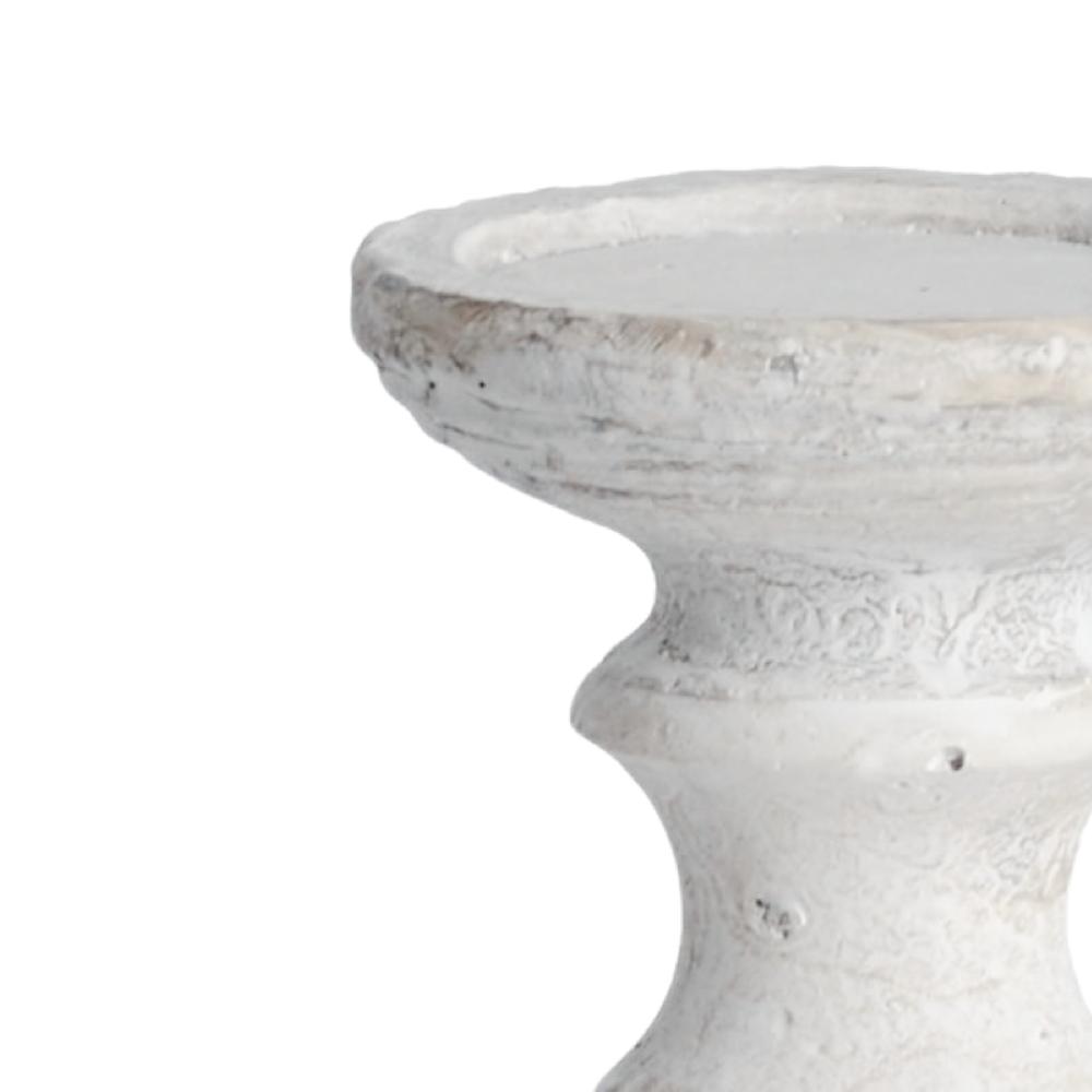 hill interiors Medium Stone Candle Holder