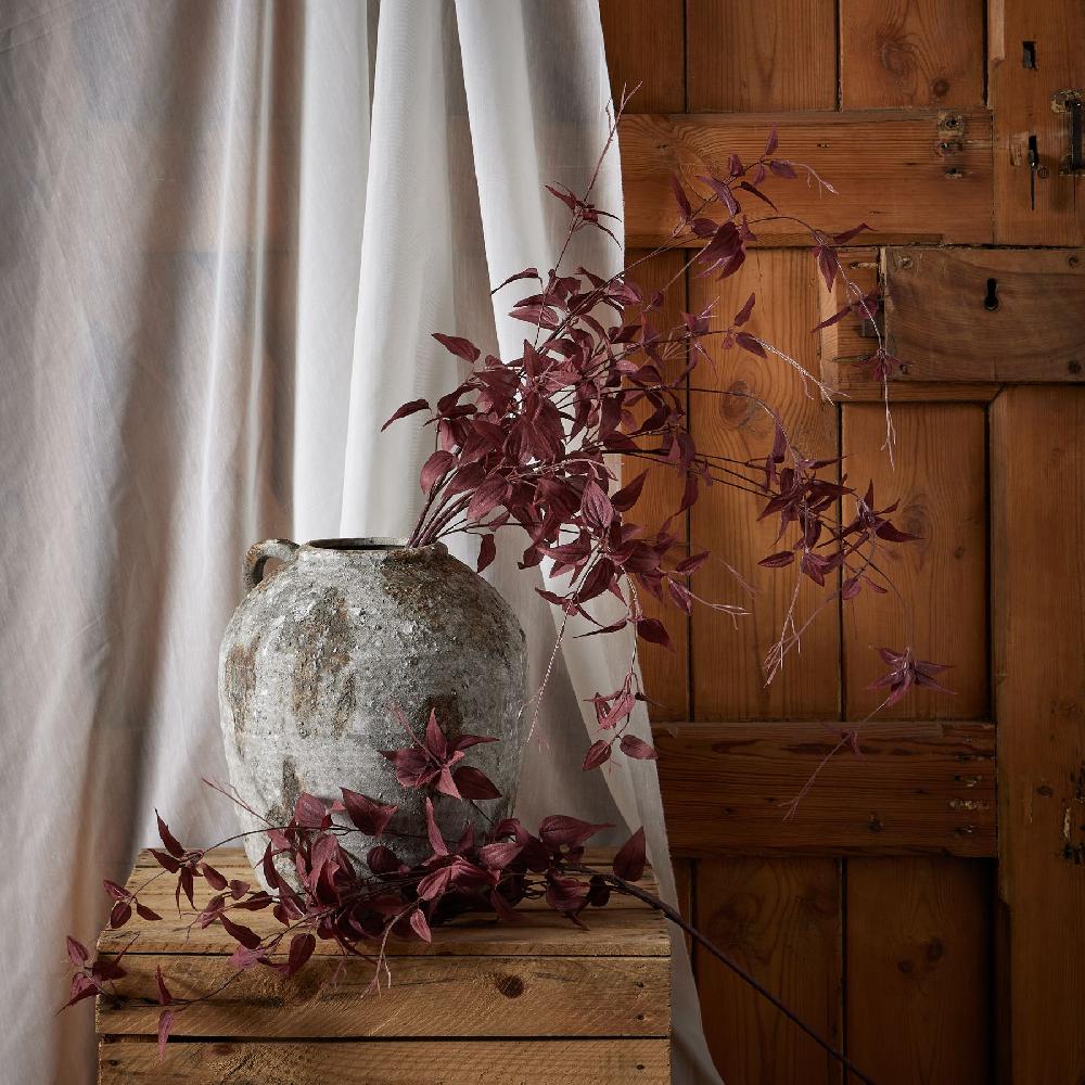 Hill Interiors Ornamental Burgundy Leaf