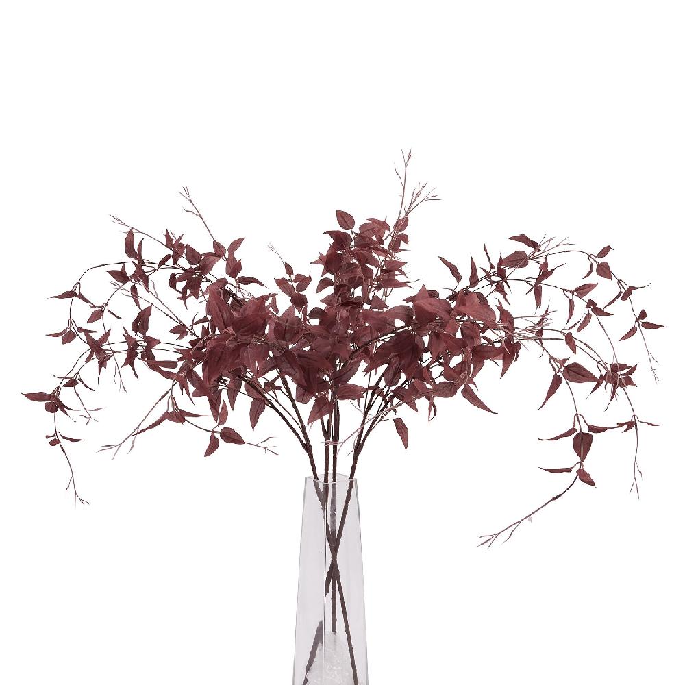 Hill Interiors Ornamental Burgundy Leaf