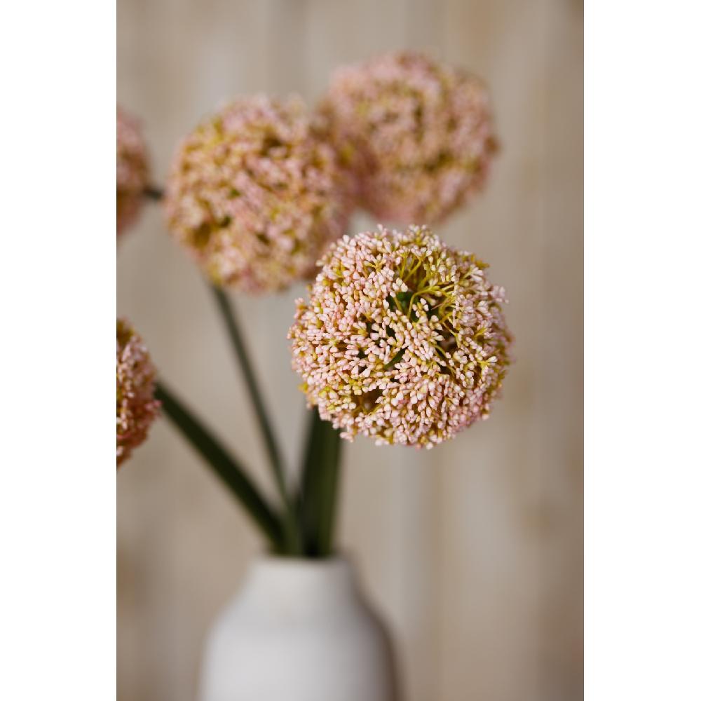 Hill Interiors Pink Allium Stem