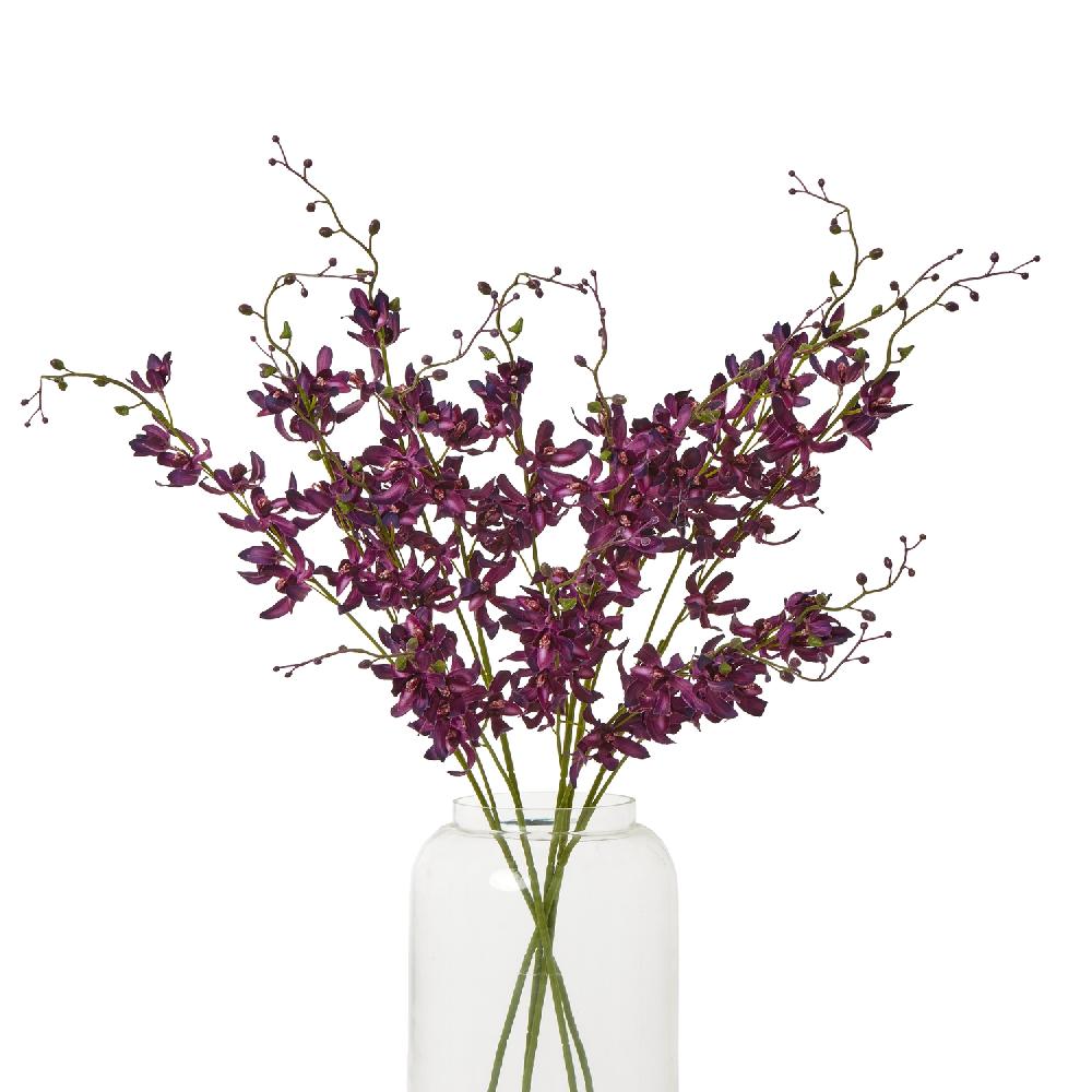 Hill Interiors Purple Cymbidium Spray