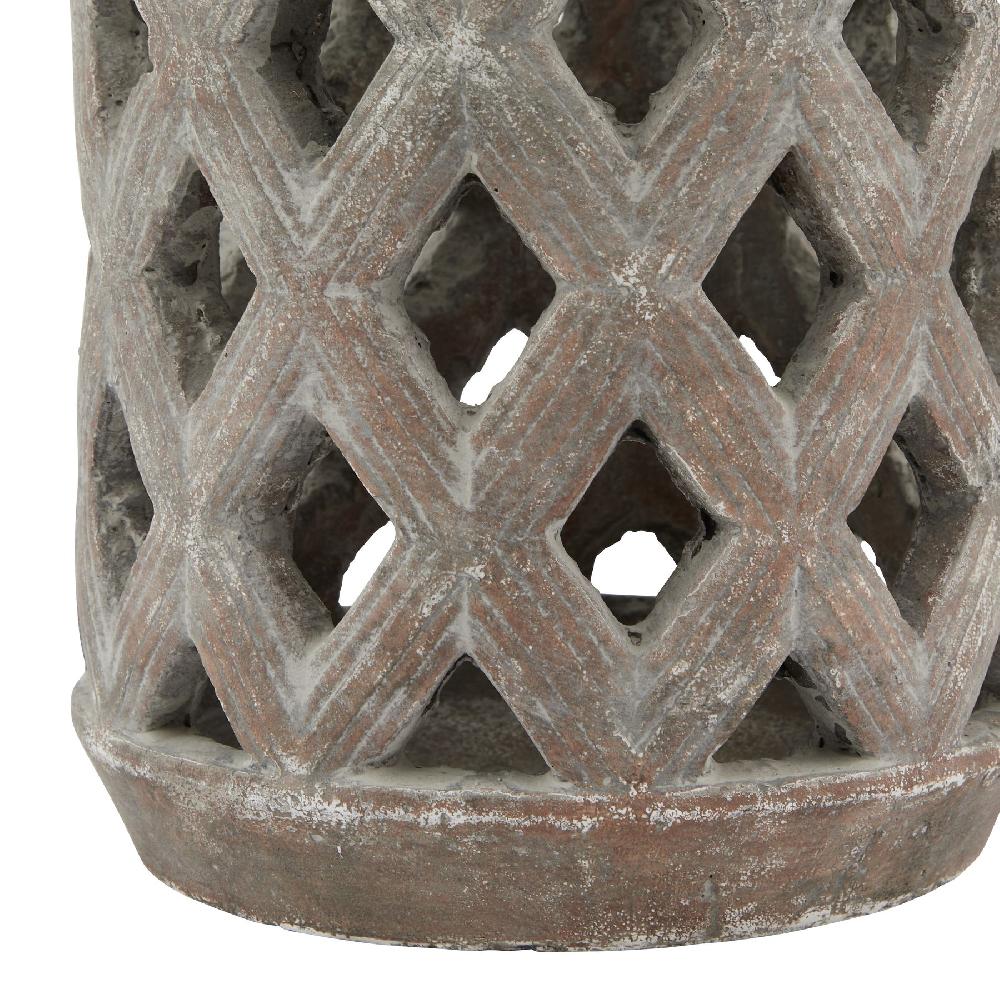 Hill Interiors Siena Brown Large Lattice Lantern