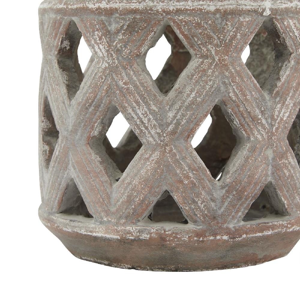 Hill Interiors Siena Brown Lattice Lantern
