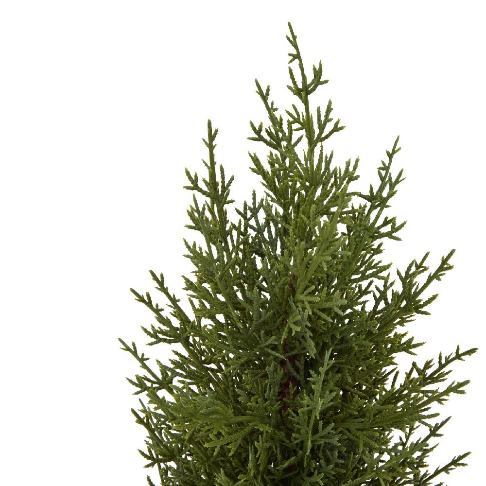 hill interiors Small Green Fir Tree In Wood Log