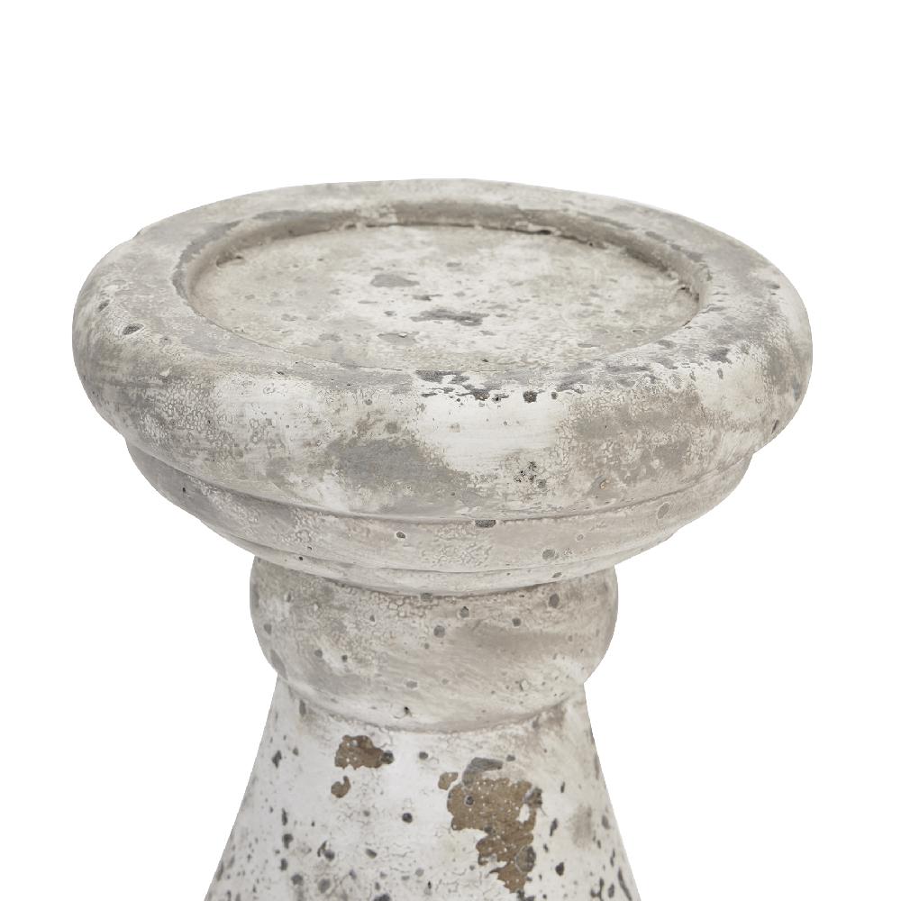 hill interiors Stone Ceramic Candle Holder