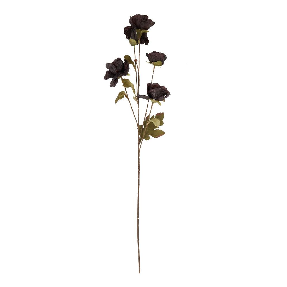 Hill Interiors Tall Black Poppy Stem