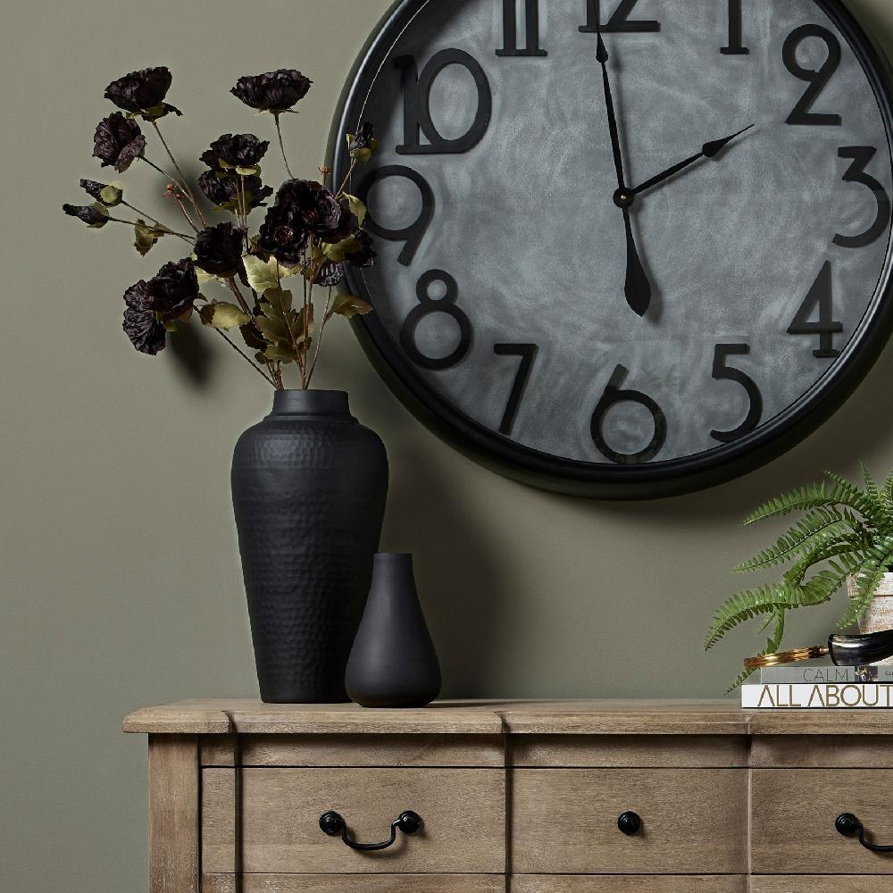 Hill Interiors Tall Black Poppy Stem