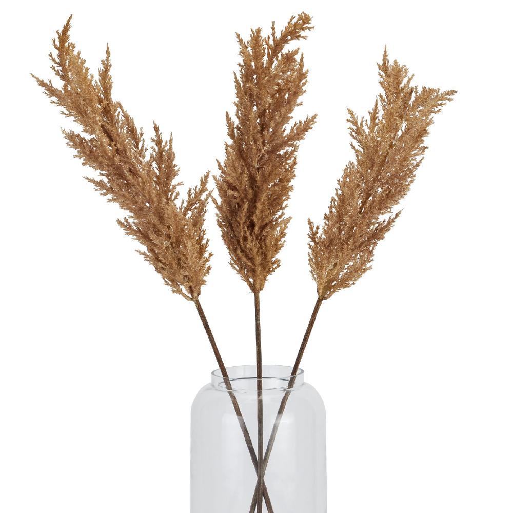 Hill Interiors Taupe Faux Dried Pampas Grass Stem