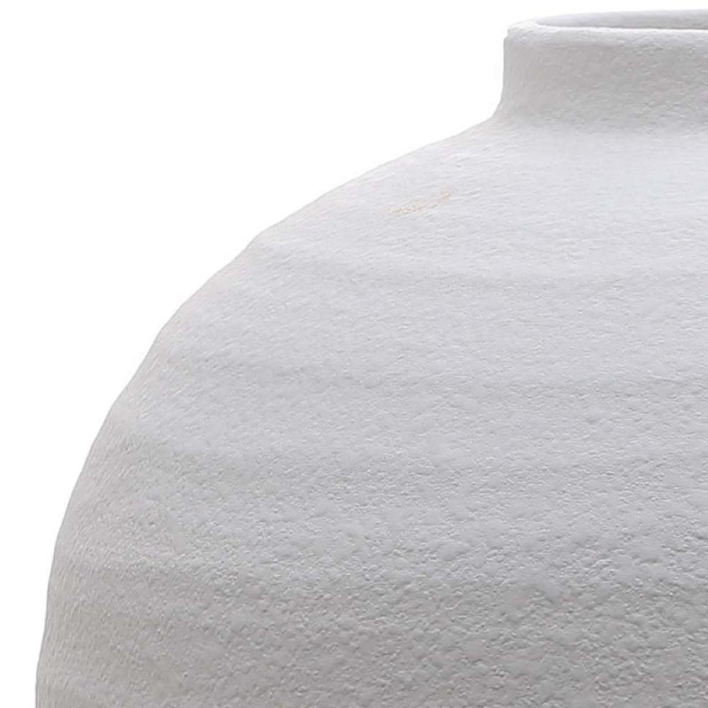 hill interiors Tiber Matt White Ceramic Vase
