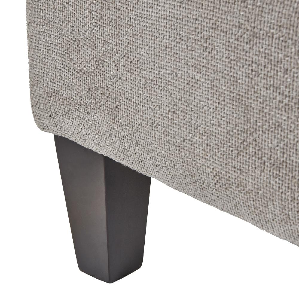 Hill Interiors Vesper Taupe Ottoman Foot Stool