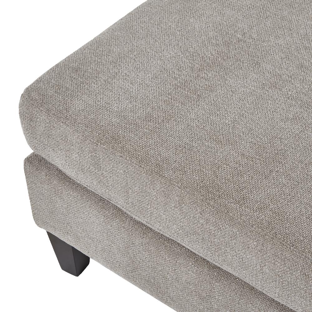 hill interiors Vesper Taupe Ottoman Foot Stool