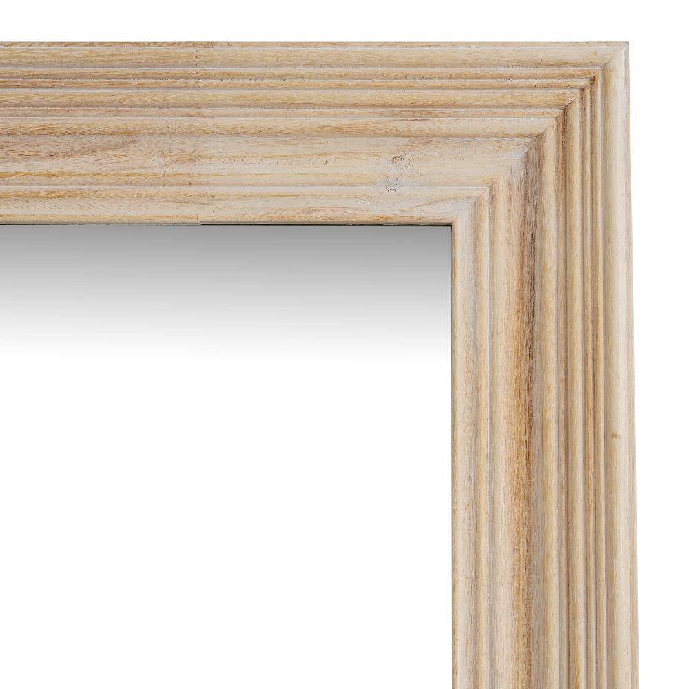 hill interiors Washed Wood Large Framed Mirror
