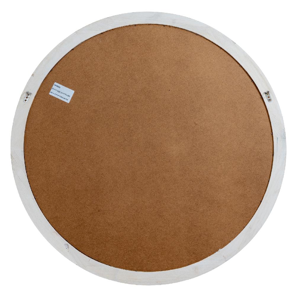 Hill Interiors Washed Wood Round Window Mirror