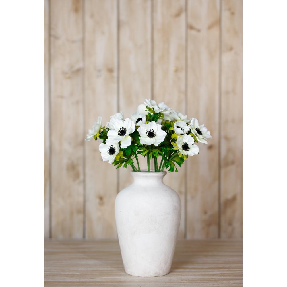 Hill Interiors White Anemone Spray