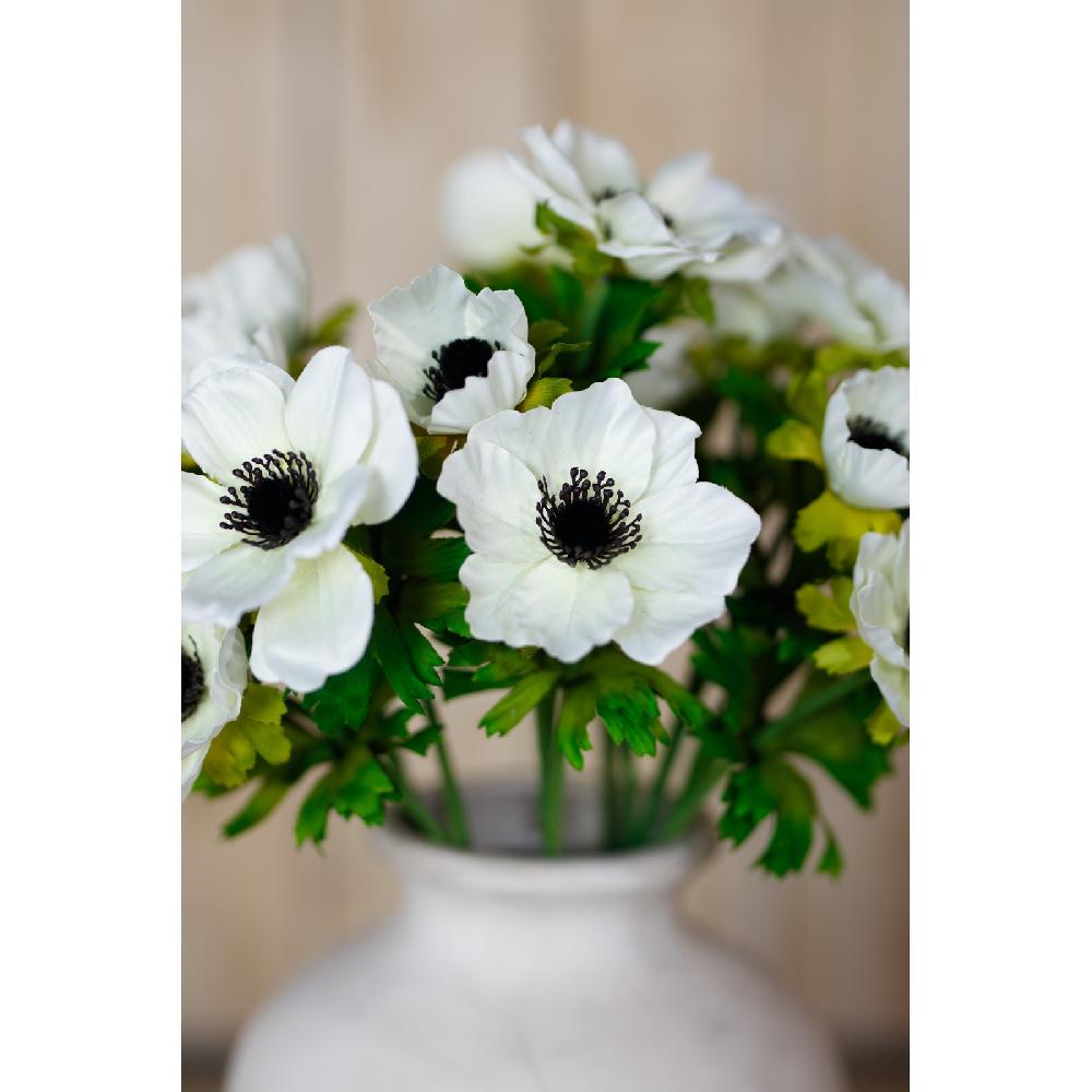 Hill Interiors White Anemone Spray