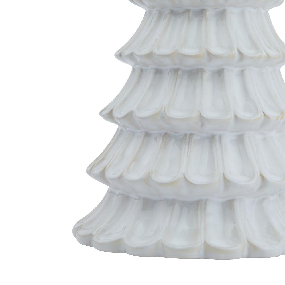 Hill Interiors White Ceramic Fir Tree