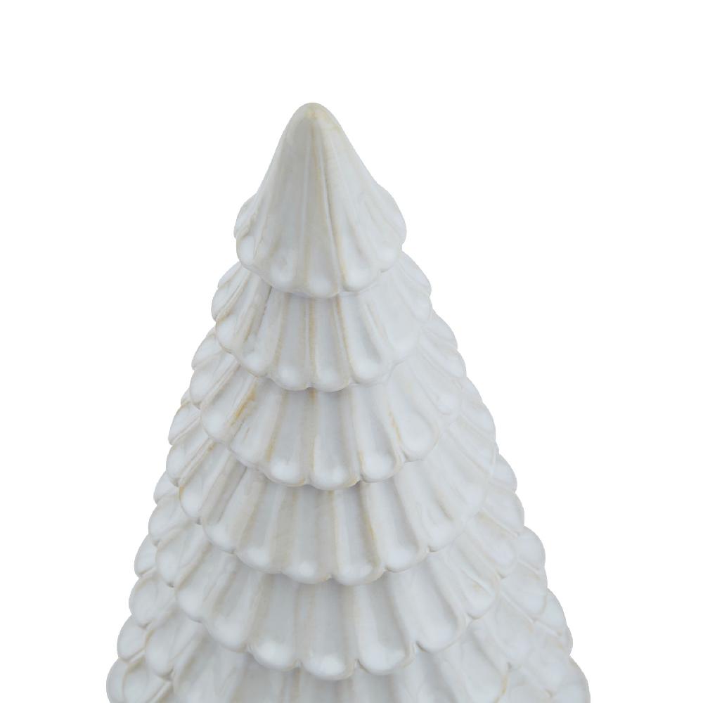 Hill Interiors White Ceramic Fir Tree