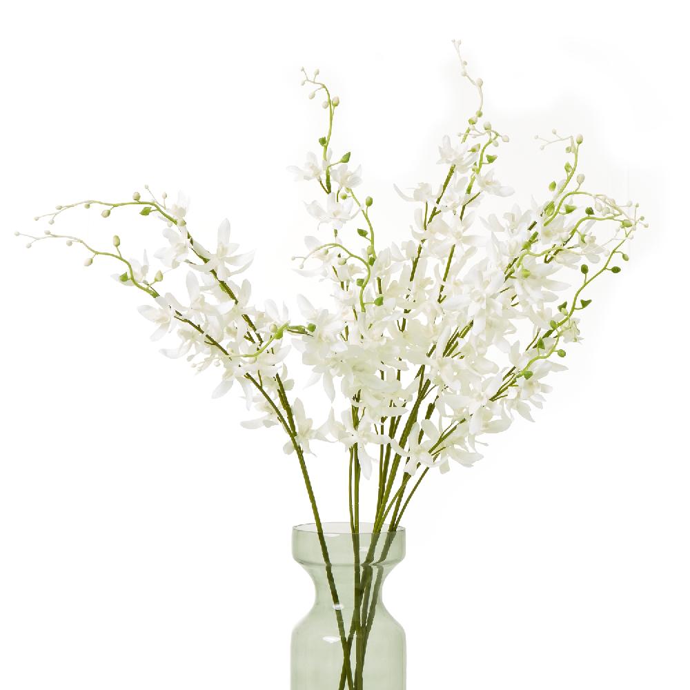 Hill Interiors White Cymbidium Spray