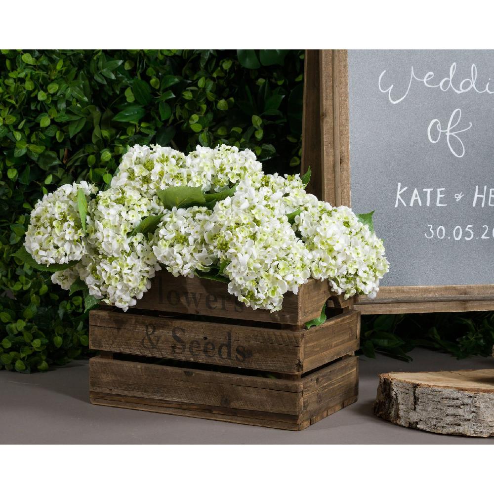 Hill Interiors White Lace Cap Hydrangea