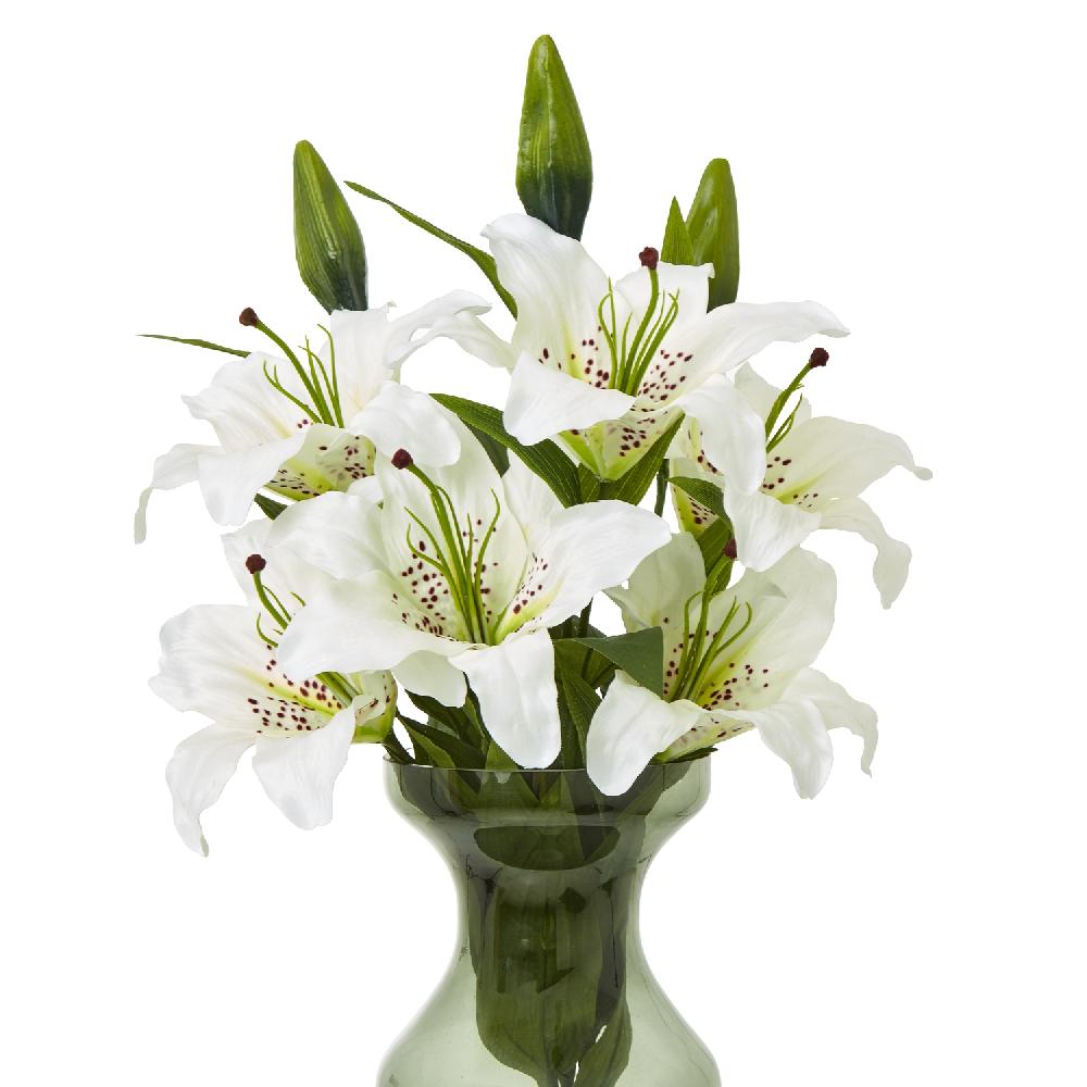 Hill Interiors White Madonna Lily Spray