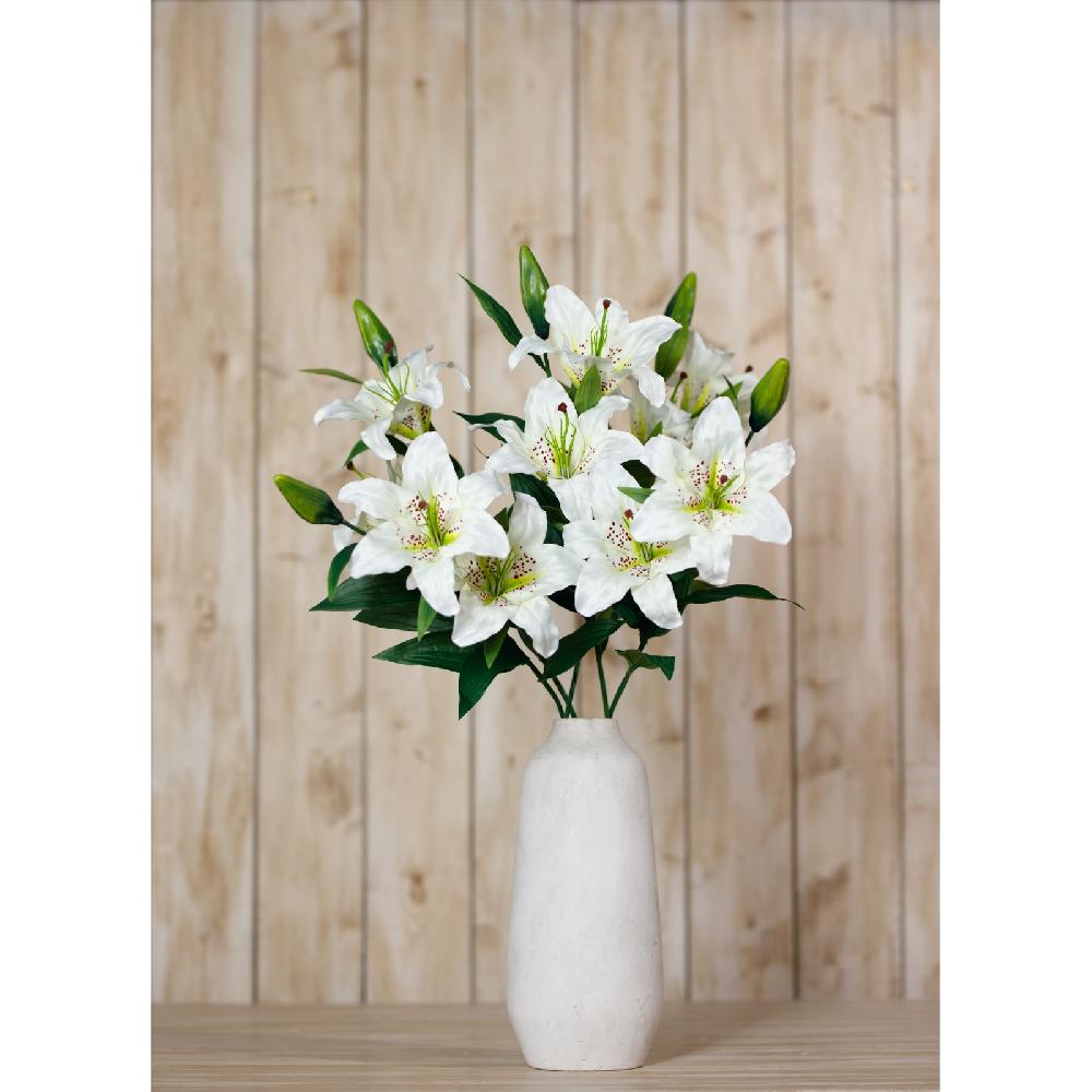 Hill Interiors White Madonna Lily Spray