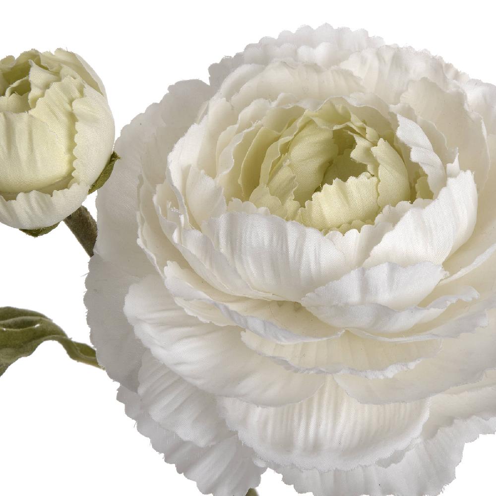 Hill Interiors White Ranunculus Spray