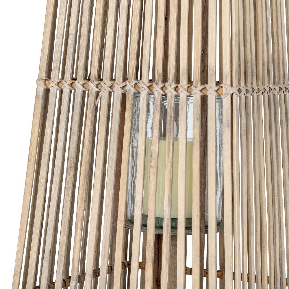 Hill Interiors Large Silo Wicker Lantern With Glass Holder