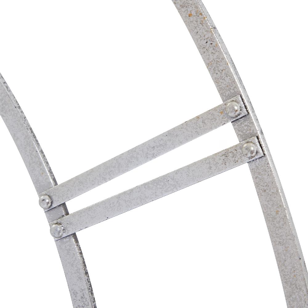 Hill Interiors Large Silver Foil Skeleton Wall Clock