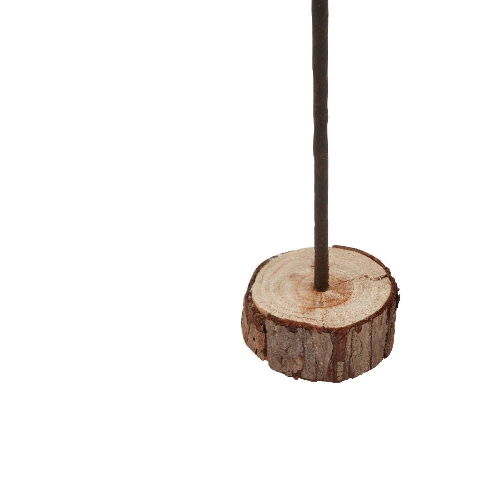 Hill Interiors Large Snowy Spindle Tree In Wood Log