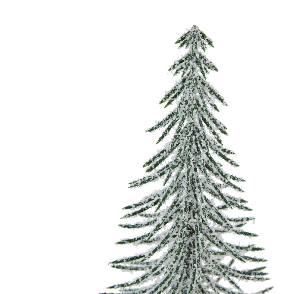 hill interiors Large Snowy Spindle Tree In Wood Log