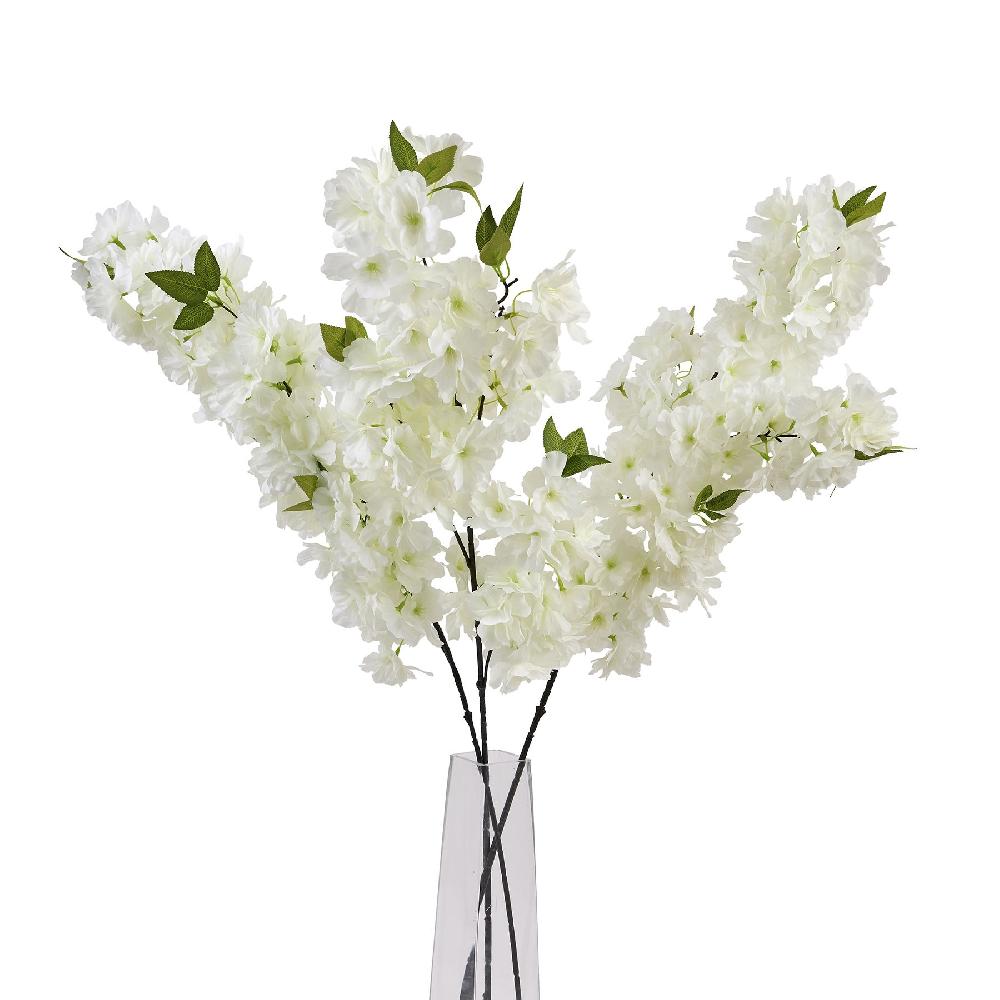 Hill Interiors Large White Full Cherry Blossom Stem