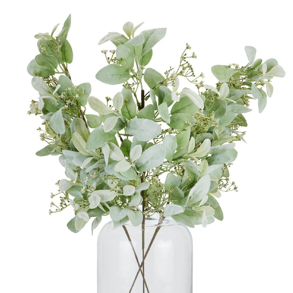 Hill Interiors Large Winter Sprig With Lambs Ear And Wax Flower