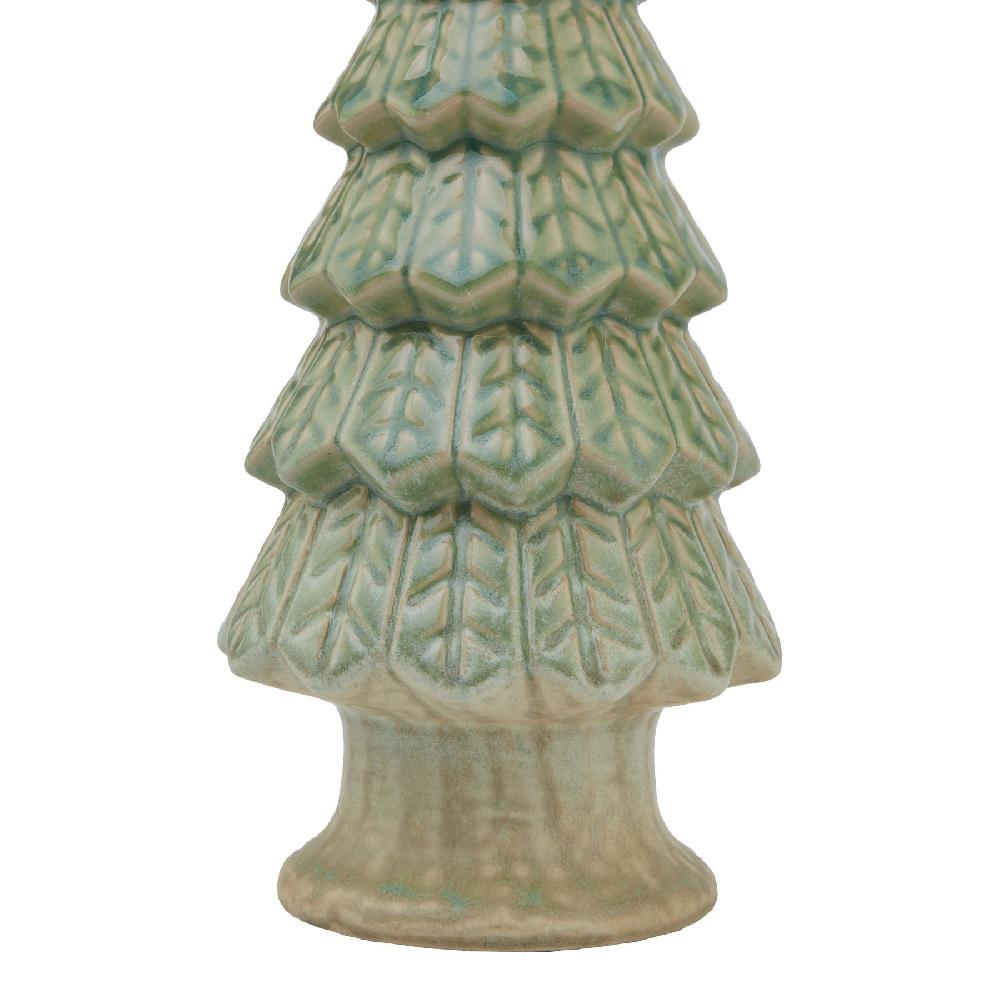 Hill Interiors Light Green Ceramic Fir Tree With Base