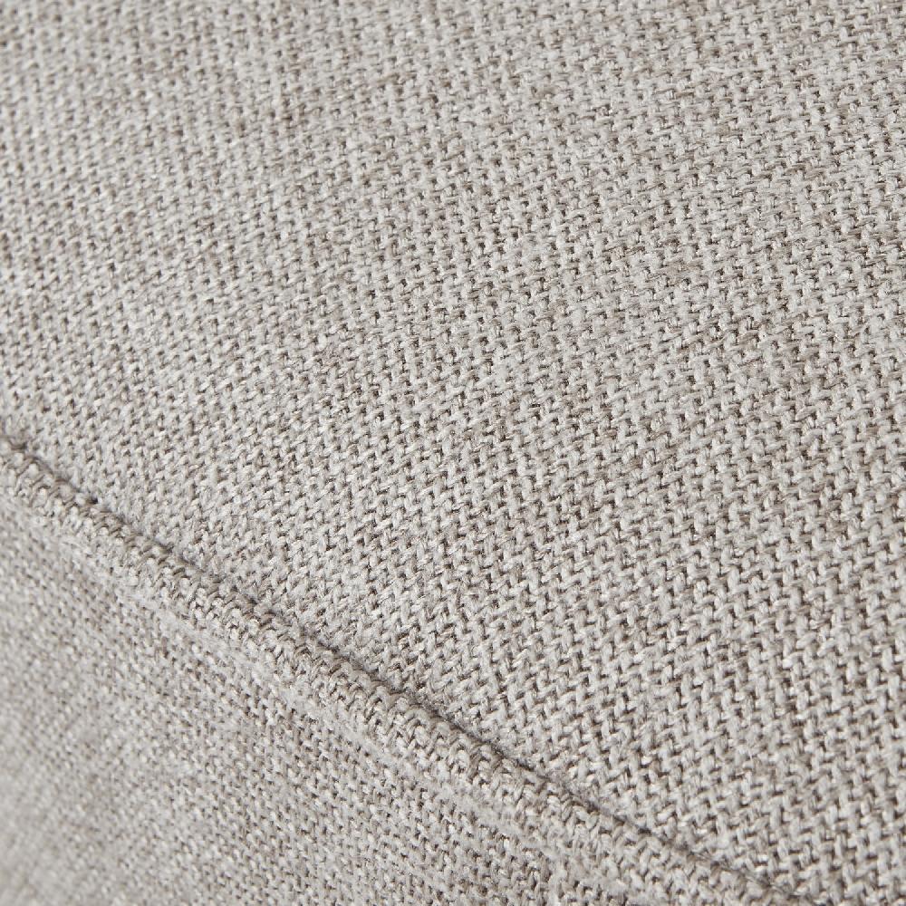 Hill Interiors Lily Swivel Ottoman In Oatmeal Twill