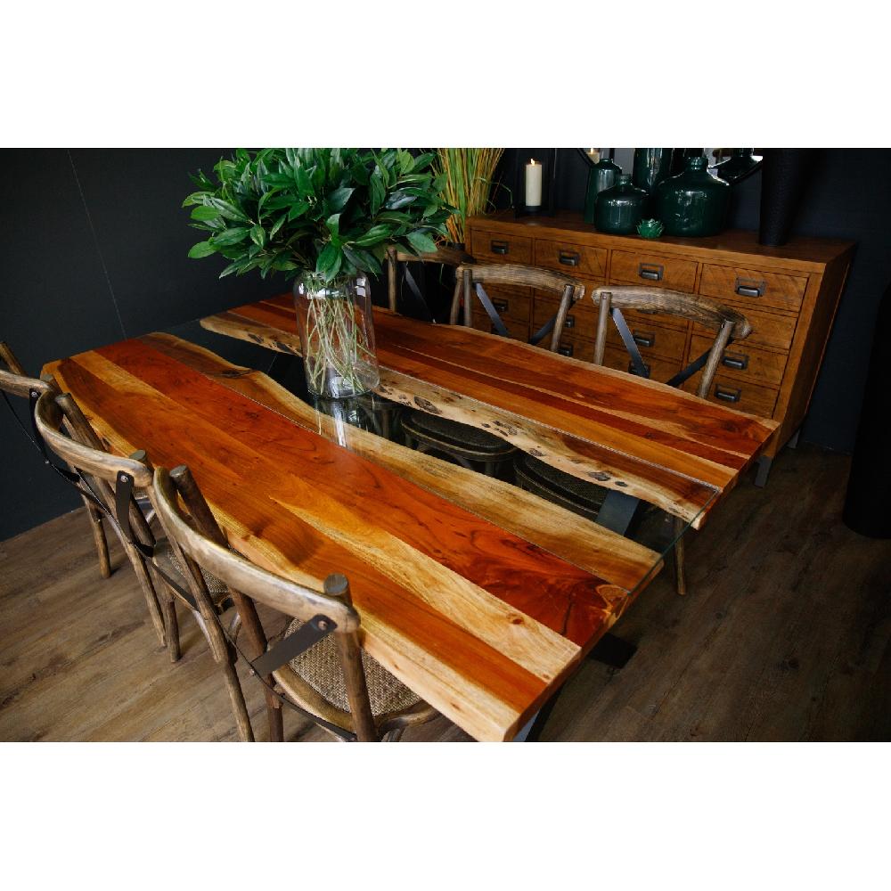 Hill Interiors Live Edge Collection Large River Dining Table