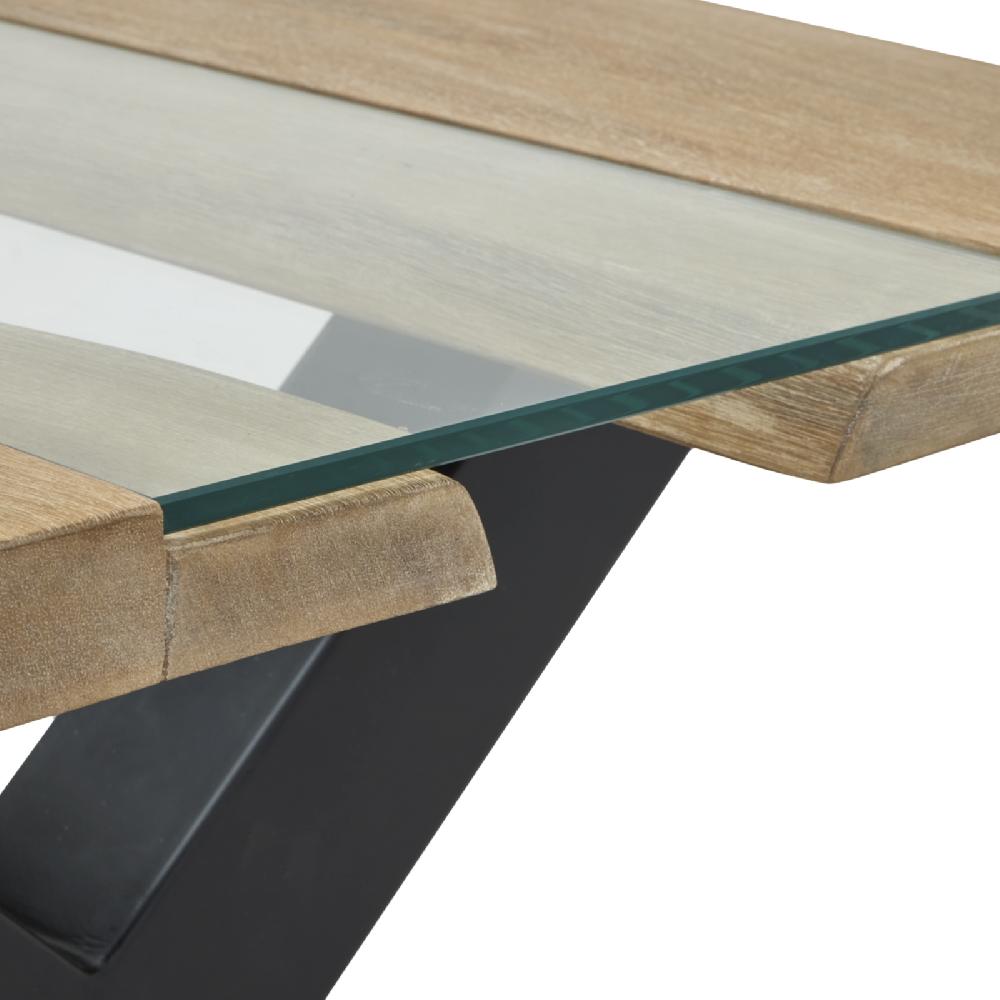 Hill Interiors Live Edge Collection Light Acacia River Coffee Table