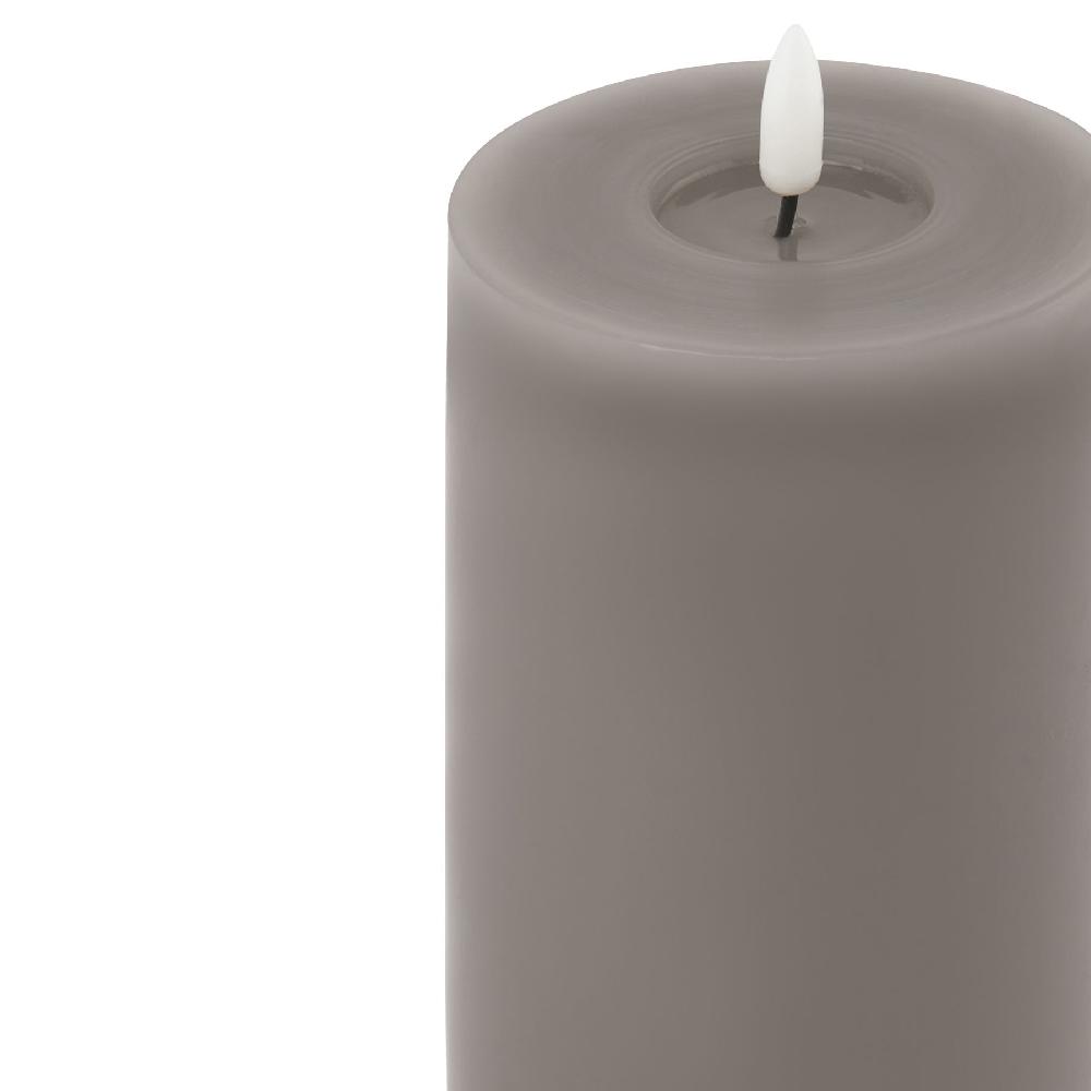 hill interiors Luxe Collection Melt Effect 3.5x9 Grey LED Wax Candle
