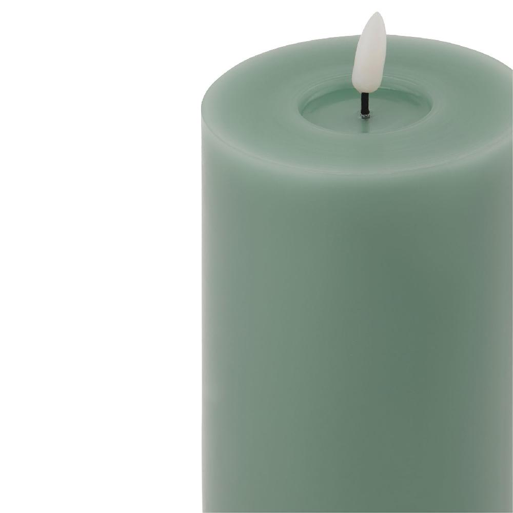 hill interiors Luxe Collection Melt Effect 3.5x9 Sage LED Wax Candle