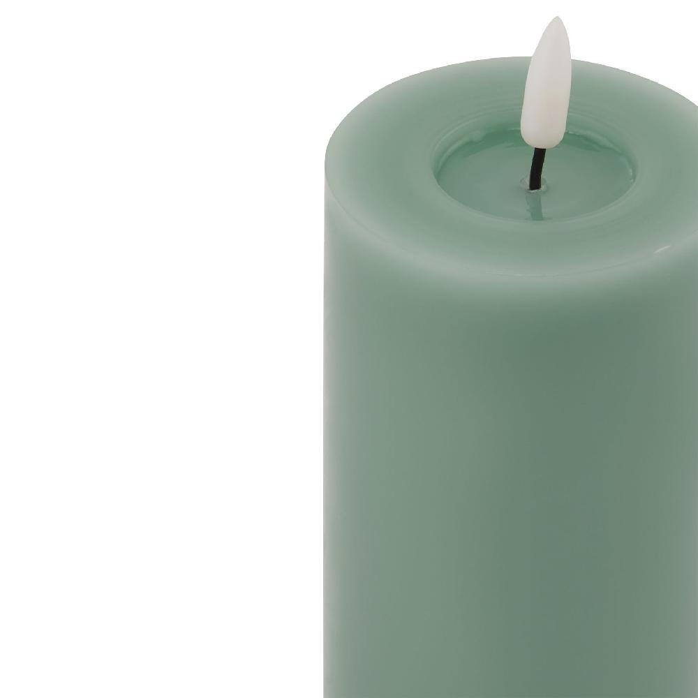hill interiors Luxe Collection Melt Effect 3x6 Sage LED Wax Candle