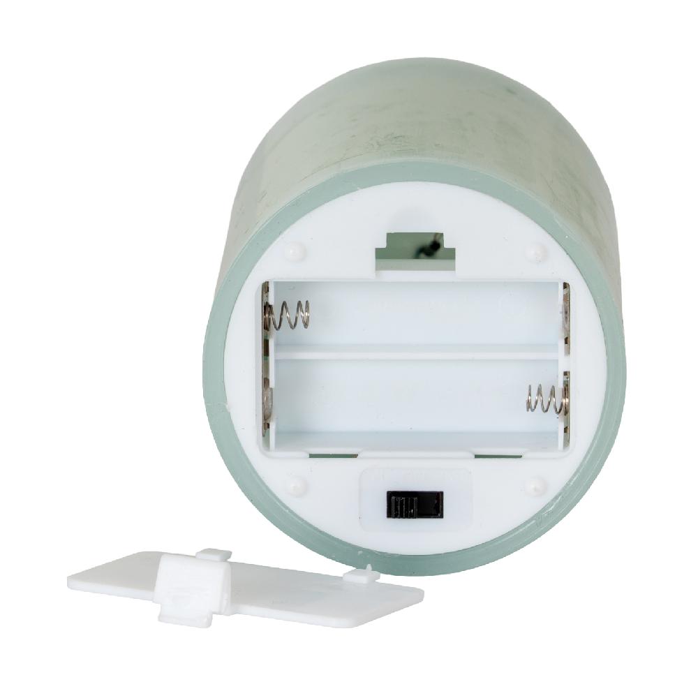 Hill Interiors Luxe Collection Melt Effect 5x5 Sage LED Wax Candle