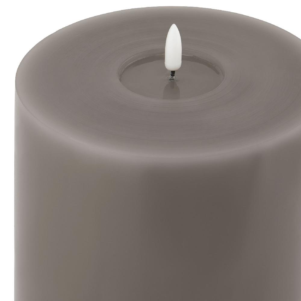 hill interiors Luxe Collection Melt Effect 6x12 Grey LED Wax Candle