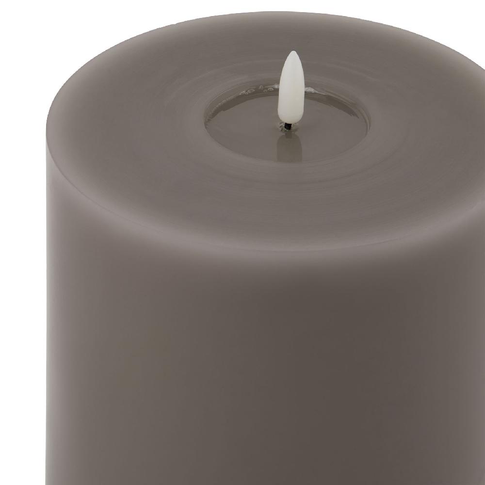 hill interiors Luxe Collection Melt Effect 6x8 Grey LED Wax Candle