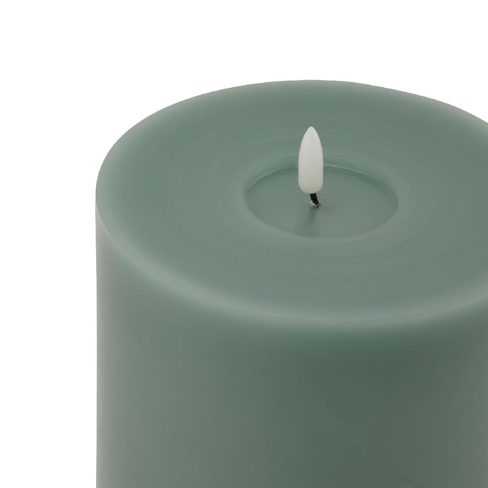 hill interiors Luxe Collection Melt Effect 6x8 Sage LED Wax Candle