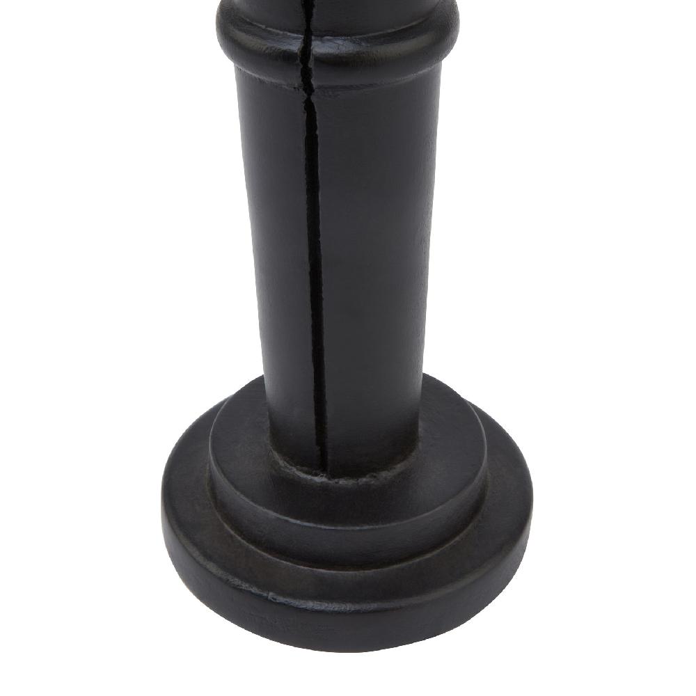 Hill Interiors Minimalist Black Wooden Large Nutcracker Decoration